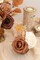 25 PCS Earth Tones Ombre Foam Roses with Stems – Real-Looking PE Artificial Flowers for DIY Wedding Bouquets, Bridal Shower, Party & Home Centerpieces